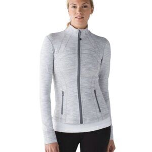 Lululemon Define White and Gray Running Jackets